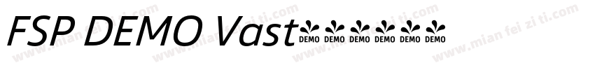 FSP DEMO Vast字体转换